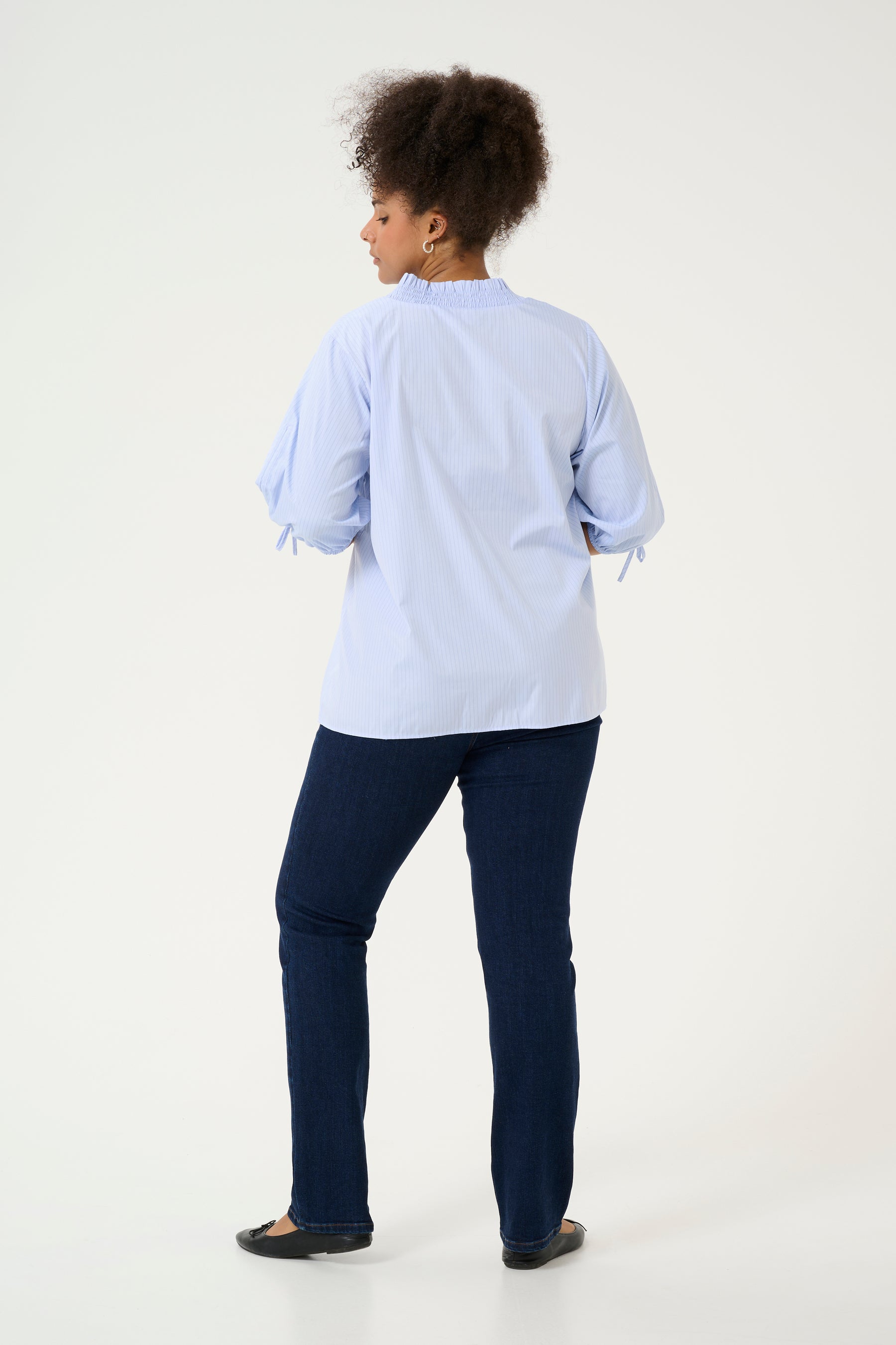 Kaffe Curve Tiara Blouse in Blue