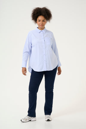 Kaffe Curve Tiara Shirt in Blue