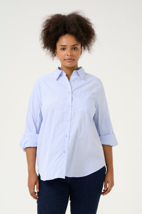 Kaffe Curve Tiara Shirt in Blue