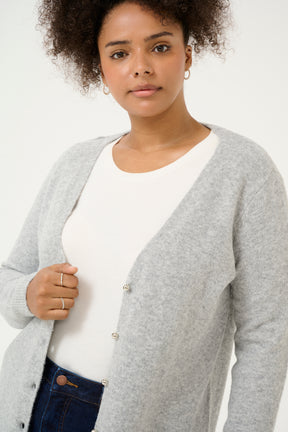 Kaffe Curve Sylvia Cardigan in Grey