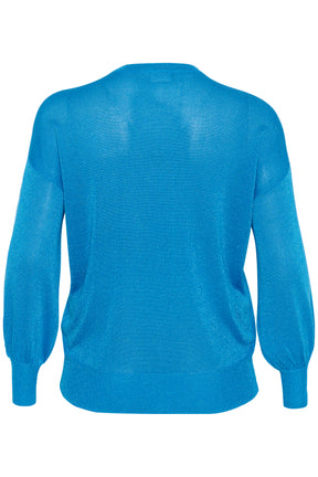 Kaffe Curve Ankia Knit Jumper in Blue