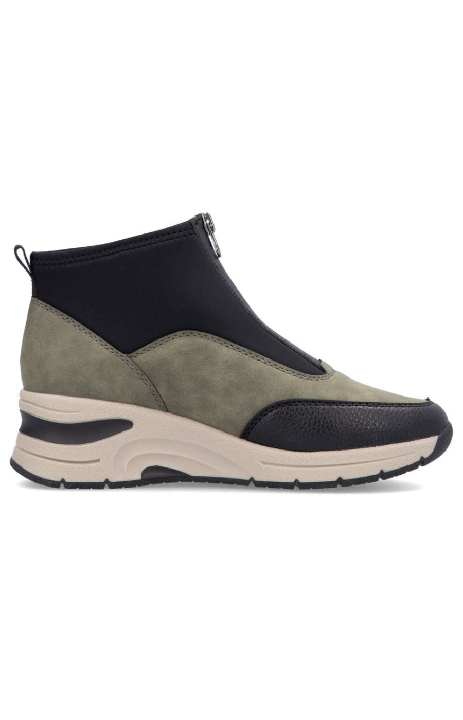 Rieker Zip Wedge Trainer in Green