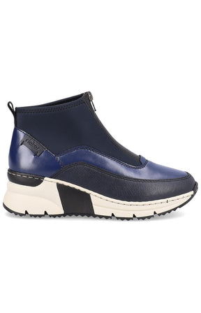 Rieker Zip Wedge Trainer in Blue