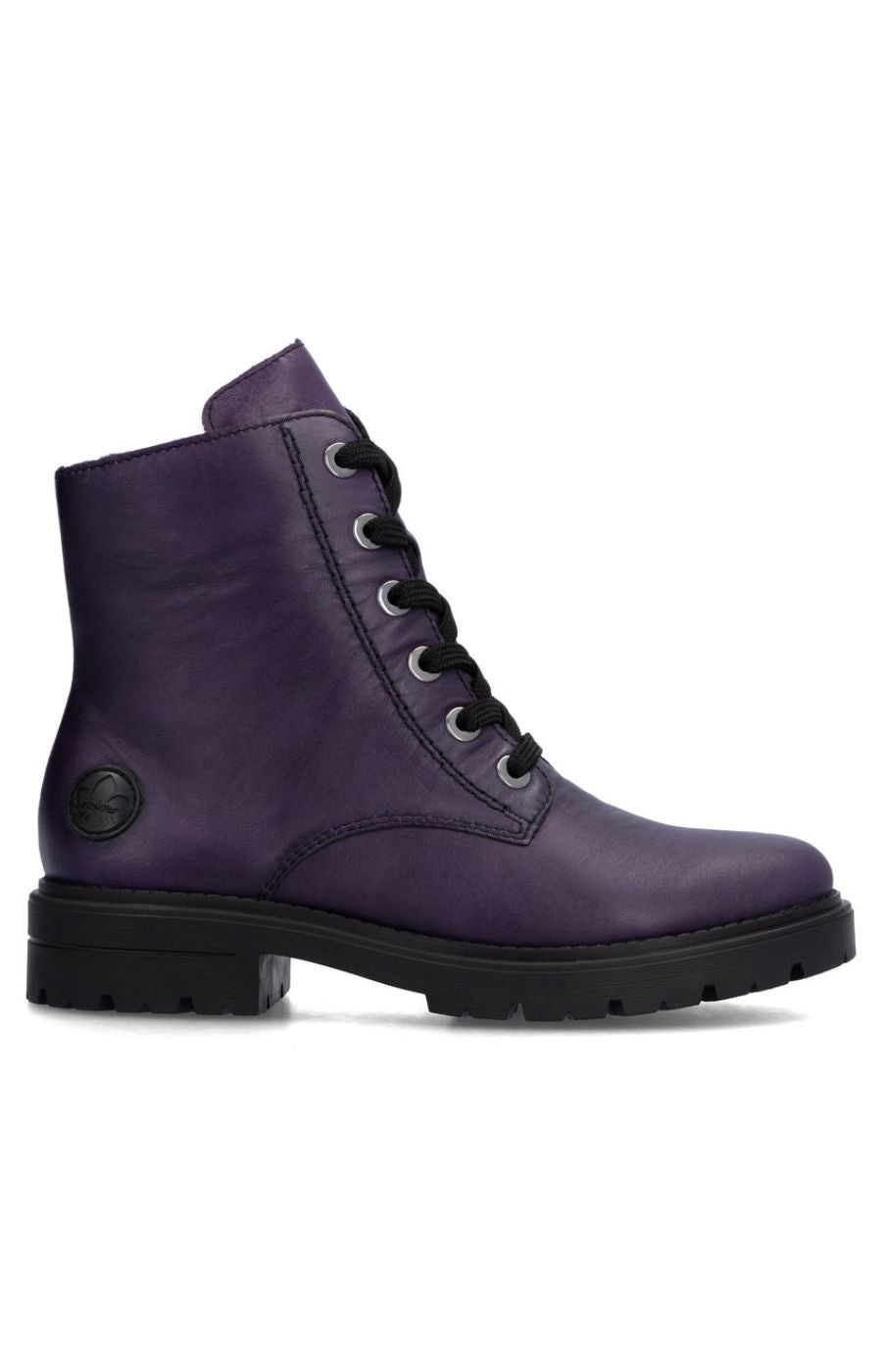 Rieker Purple Combat Boot