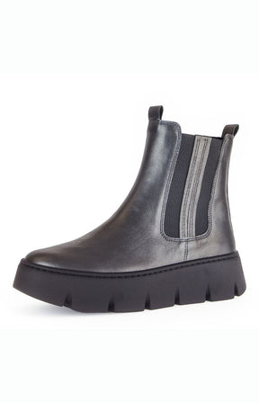 Gabor Chelsea Boot in Dark Silver