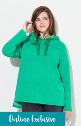 Ulla Popken Glowing Sweater in Green