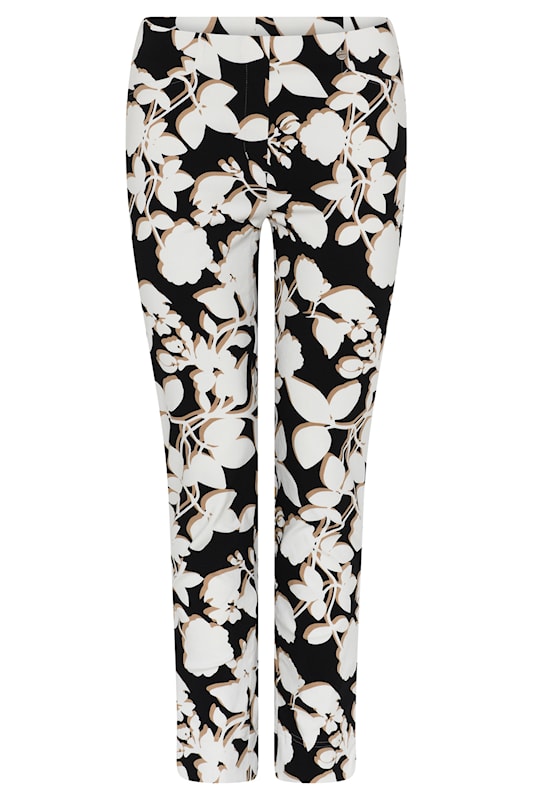 Robell Trouser Graphic Floral | Plus Size Clothing | Wardrobeplus.ie