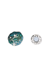 Chloe Magnetic Brooch in Green
