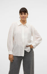 Vero Moda Curve Dayma Shirt in White