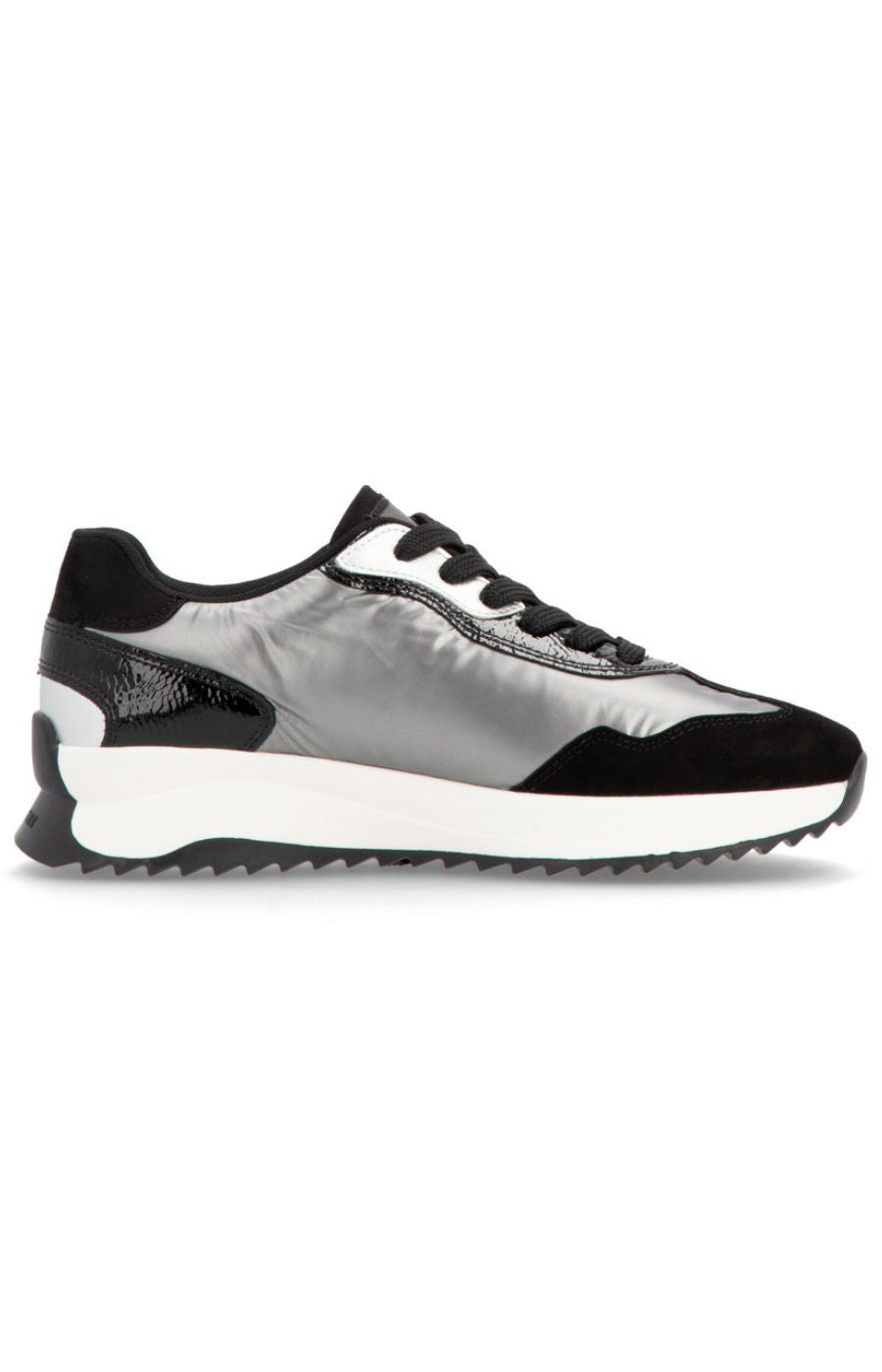 Rieker Trainer in Silver and Black