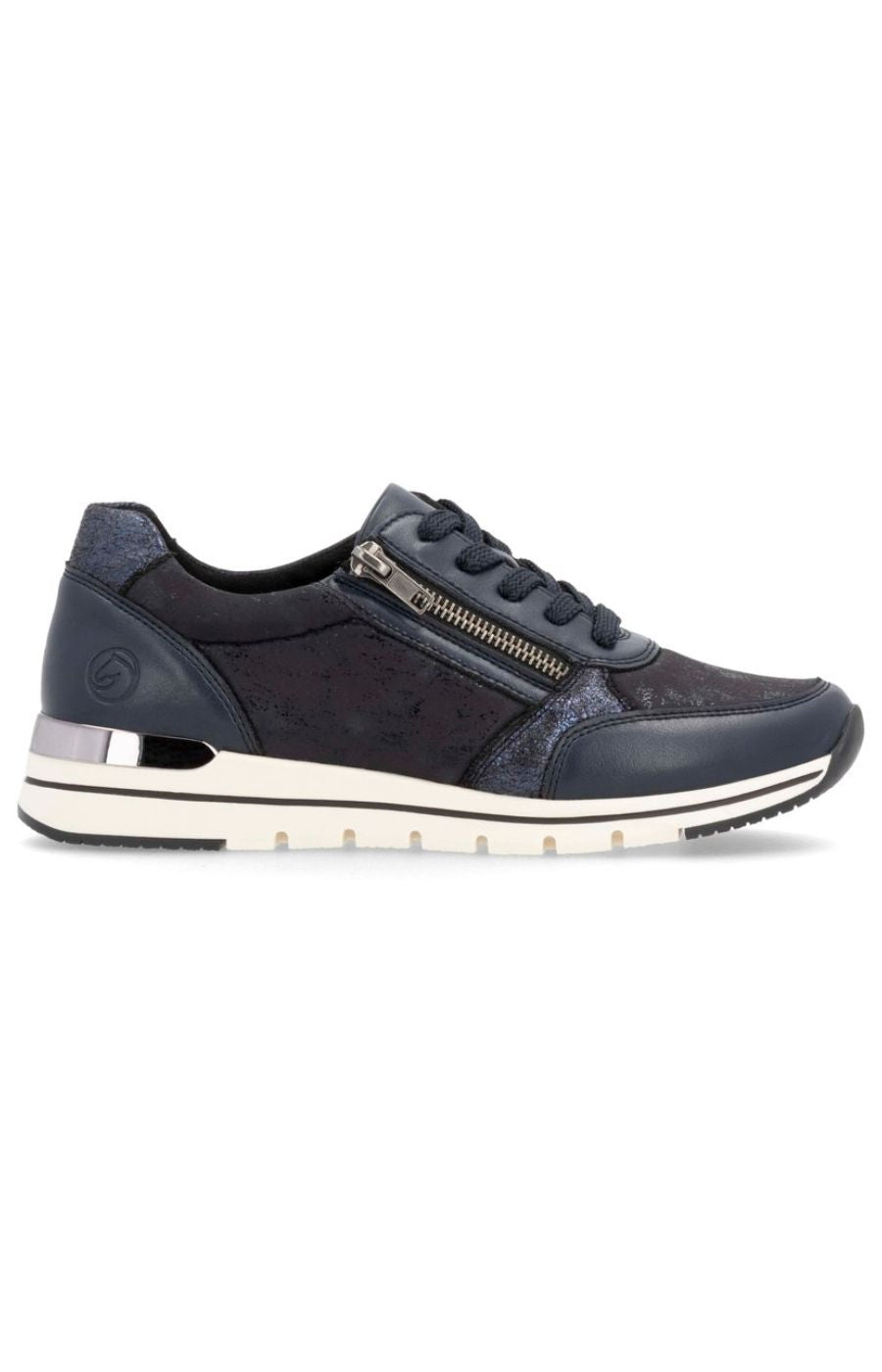 Remonte Trainers in Black/Navy