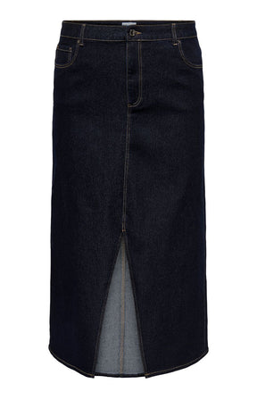 Only Carmakoma Vera Dark Denim Skirt