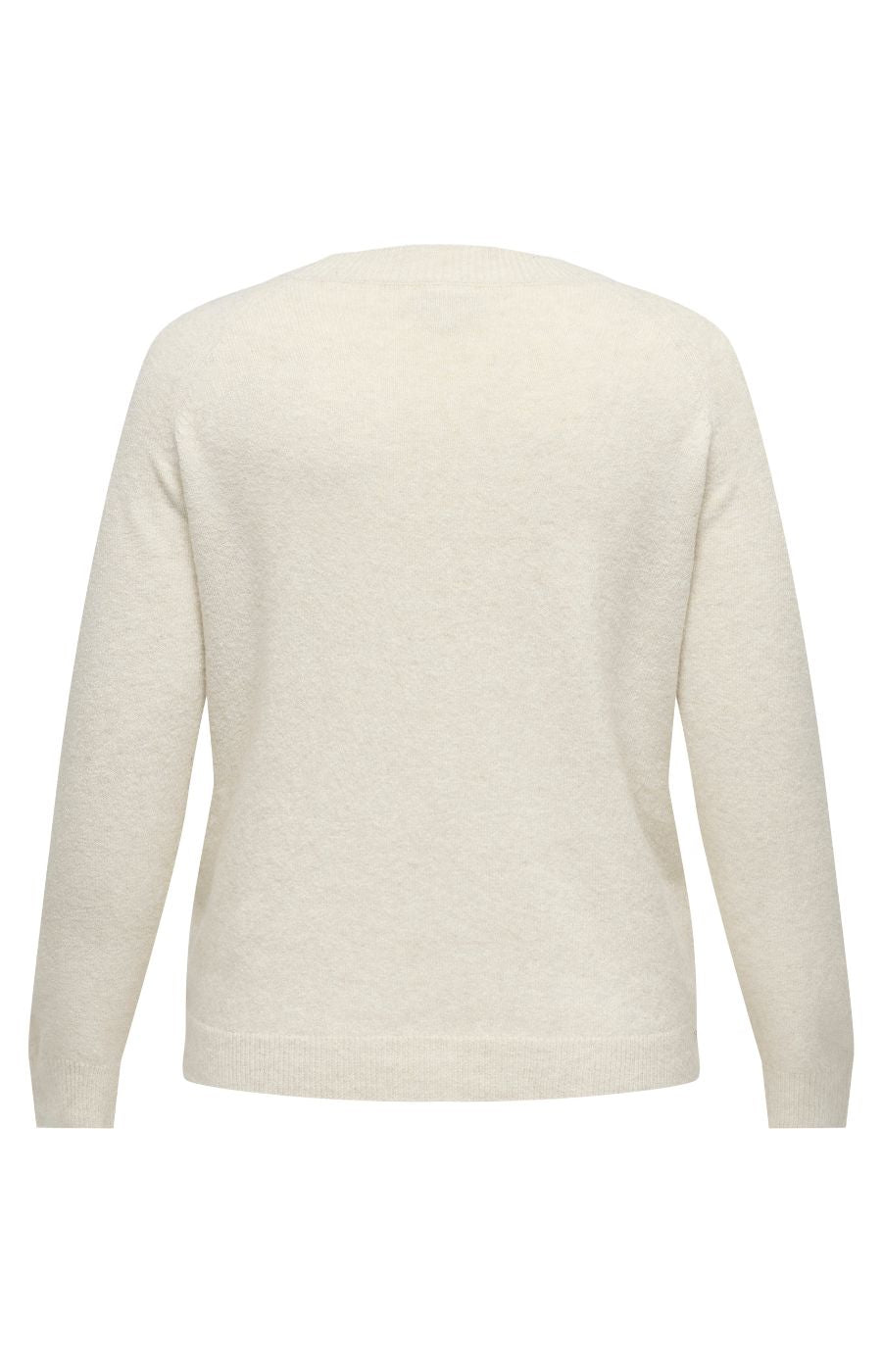 Only Carmakoma Rica Knit Jumper in Cream