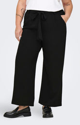 Only Carmakoma Lux Palazzo Trousers in Black