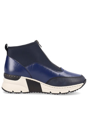 Rieker Zip Wedge Trainer in Blue