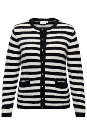 Only Carmakoma Cassa Cardigan in Black/White