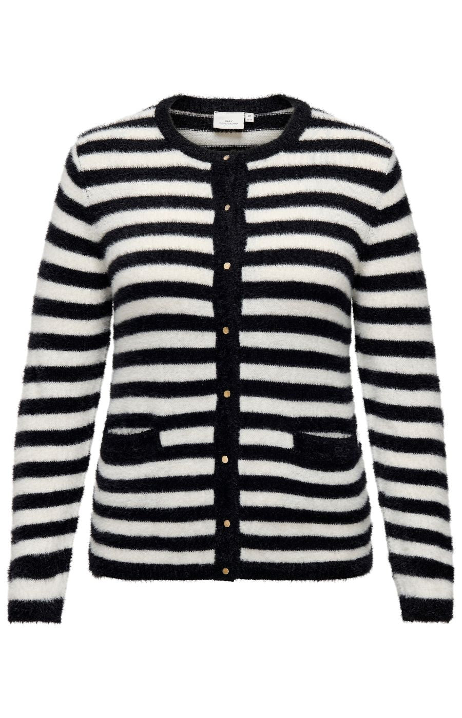 Only Carmakoma Cassa Cardigan in Black/White