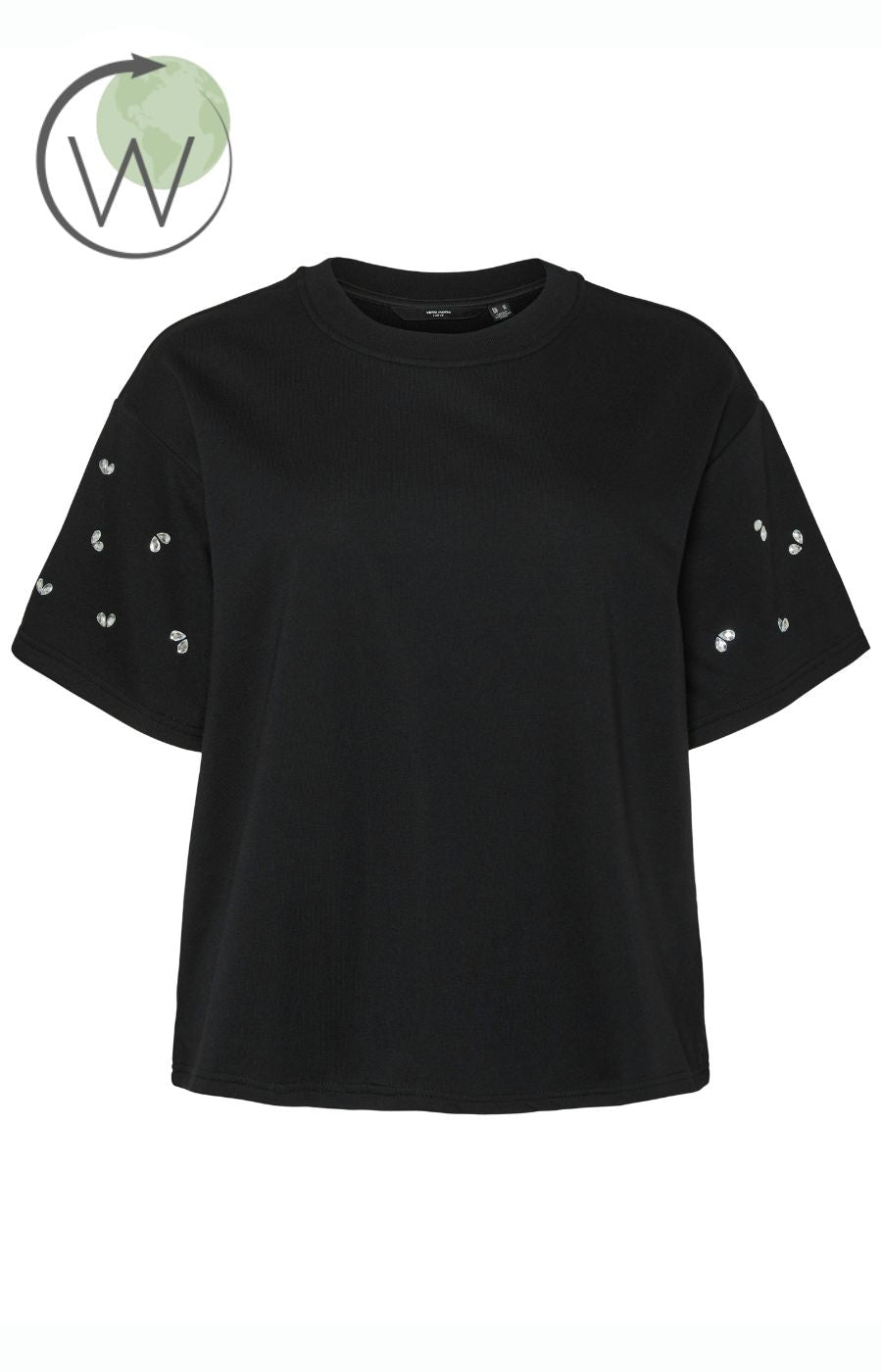 Vero Moda Curve Dora T-Shirt in Black