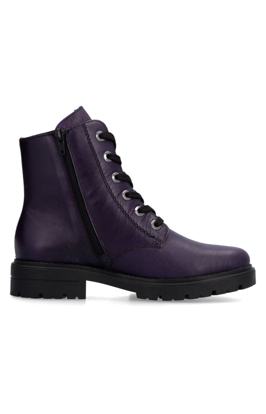 Rieker Purple Combat Boot