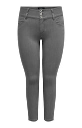 Only Carmakoma Anna High Waisted Grey 30" Jeans