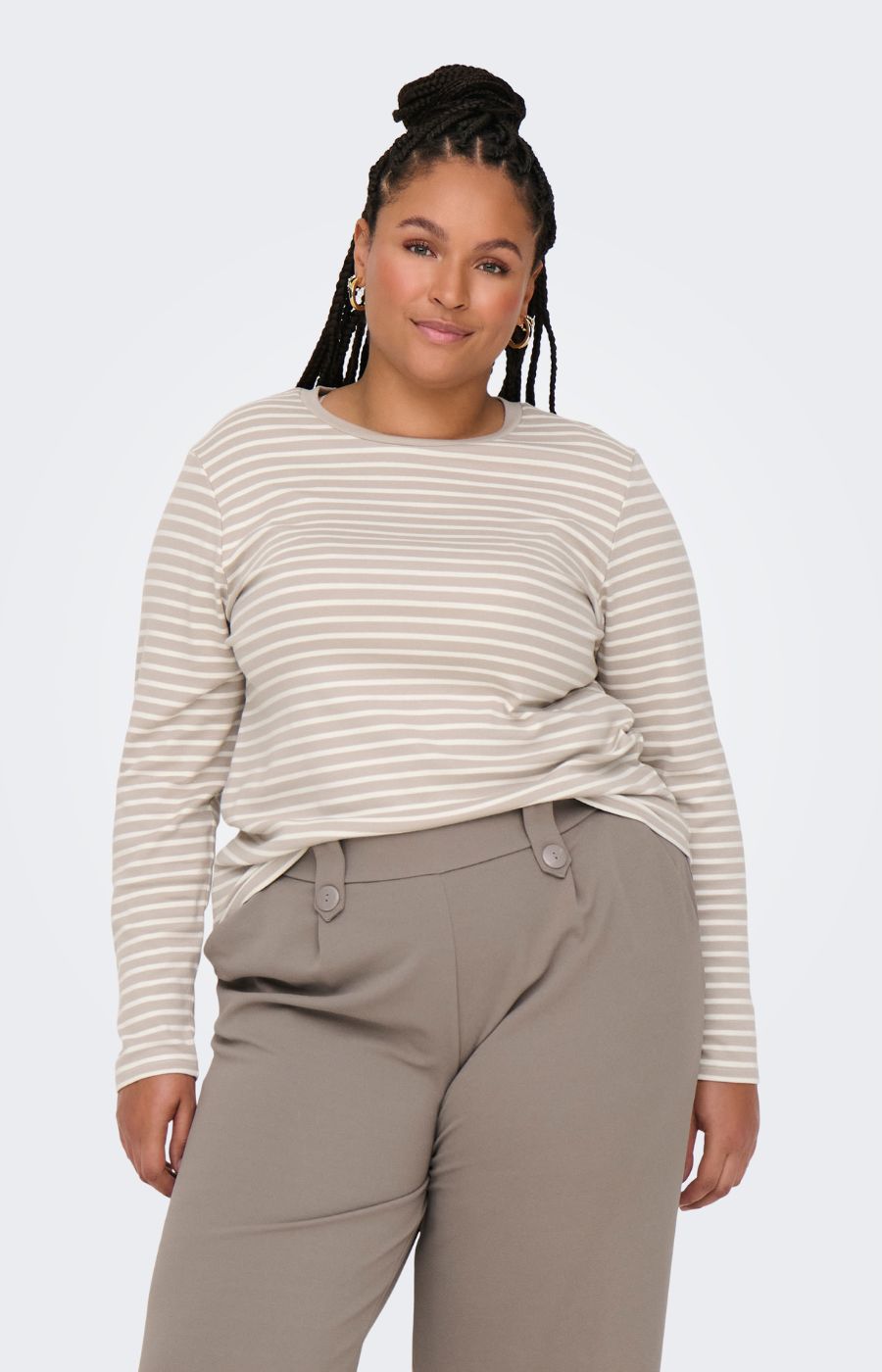 Only Carmakoma Lyon Top in Beige