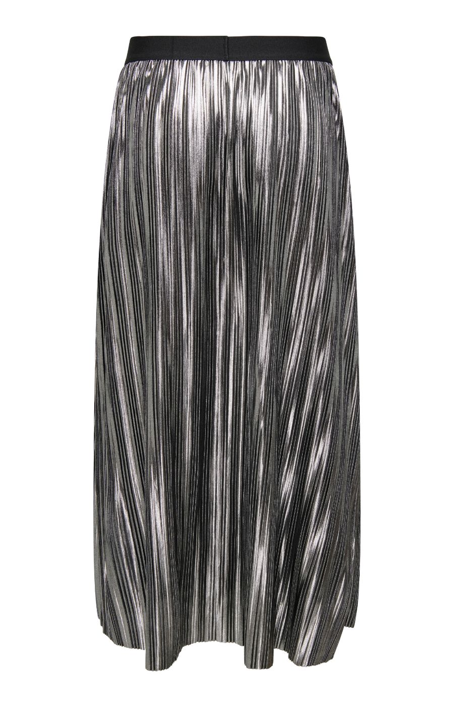 Only Carmakoma Shiver Plisse Skirt in Silver