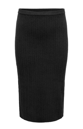 Only Carmakoma Jeanett Knit Skirt in Black