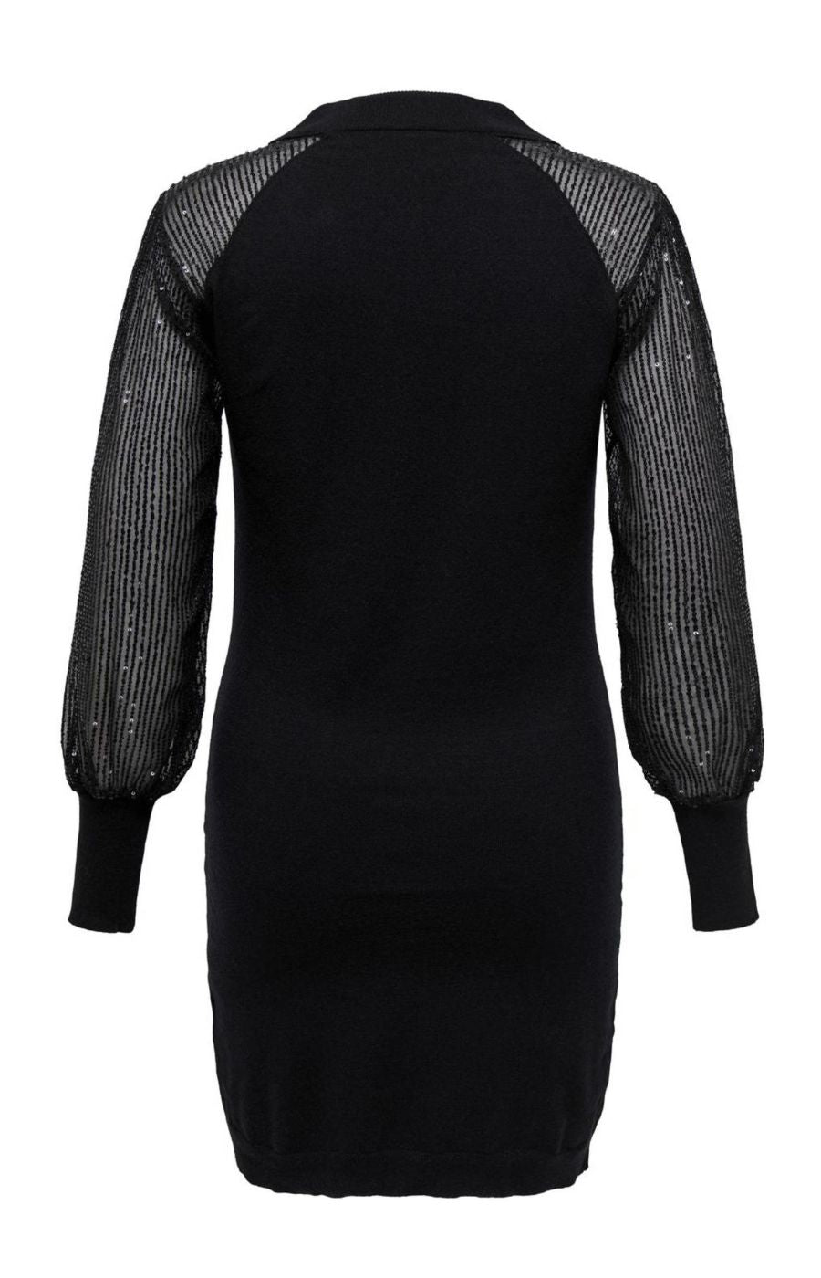 Only Carmakoma Naja Sequin Dress in Black