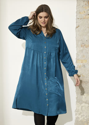 Zhenzi Legacy Shirt Dress in Teal