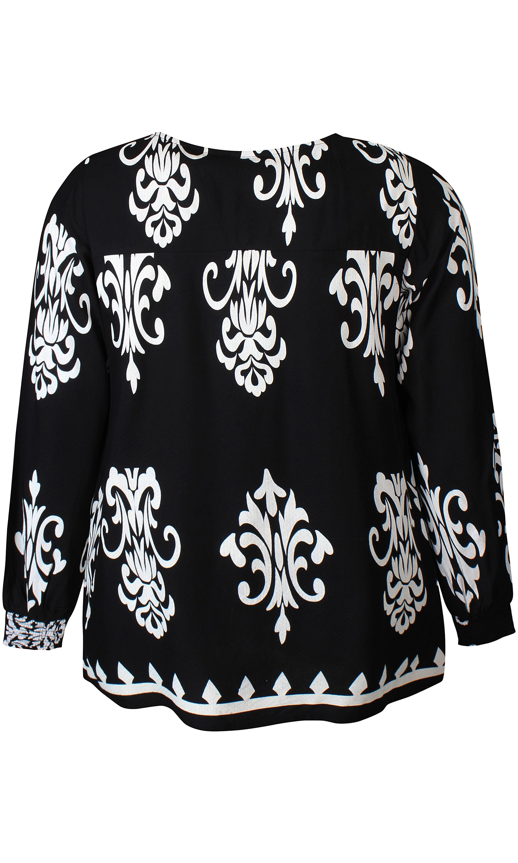 Zhenzi Bird Blouse in Black