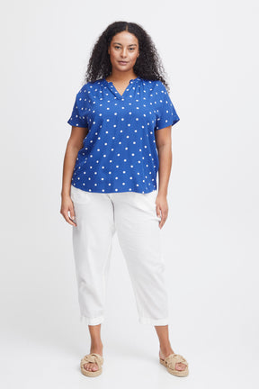 Simple Wish Kamma Blouse in Blue