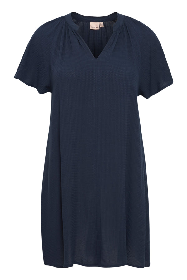 Simple Wish Oline Dress in Navy