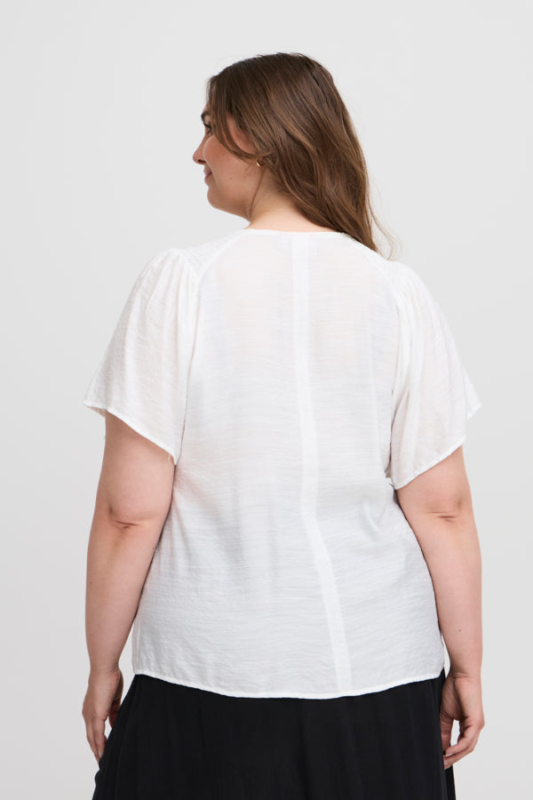 Simple Wish Mea Blouse in White
