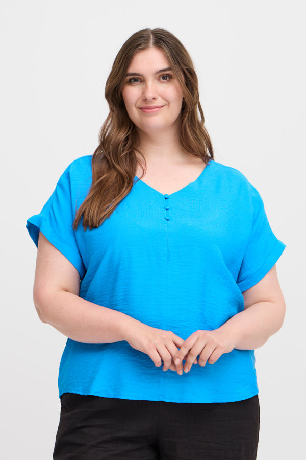 Simple Wish Hot Blouse in Blue