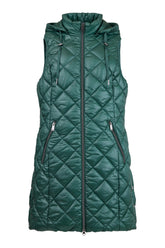 Normann Quilted Gilet in Green