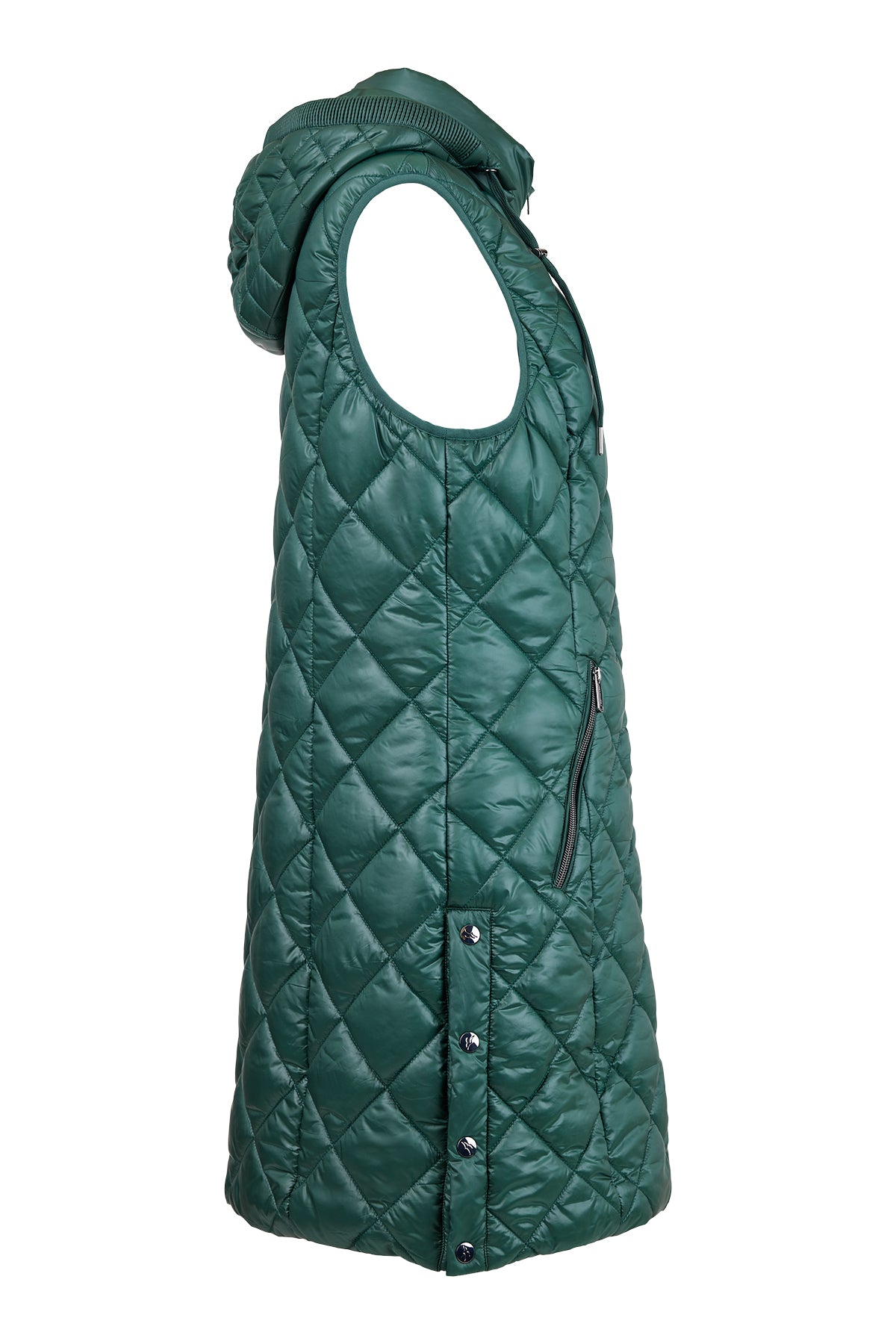 Normann Quilted Gilet in Green