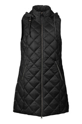 Normann Quilted Gilet in Black