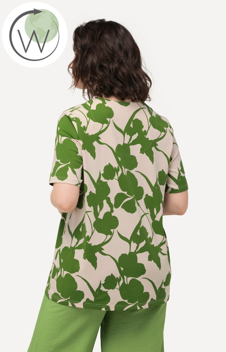 Ulla Popken Tunic Shirt in Green