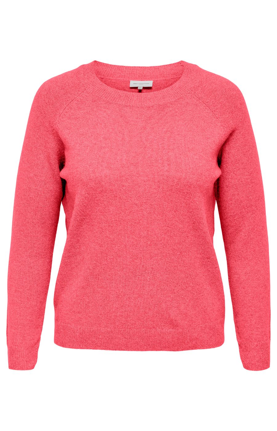 Only Carmakoma Rica Knit Jumper in Coral