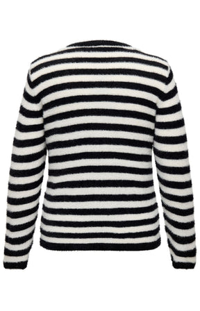 Only Carmakoma Cassa Cardigan in Black/White