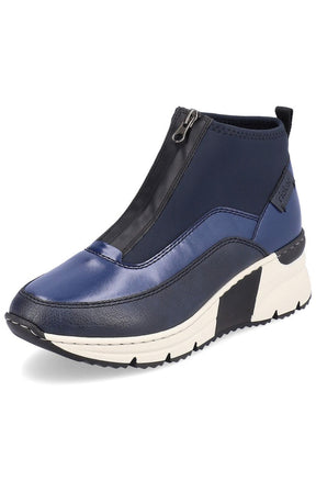 Rieker Zip Wedge Trainer in Blue