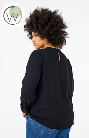 Zizzi Kamma Blouse in Black