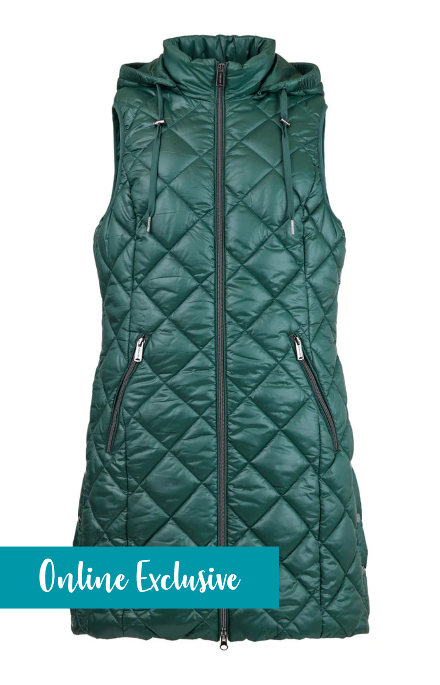 Normann Quilted Gilet in Green