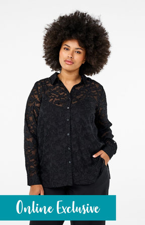 Zizzi Denita Shirt in Black