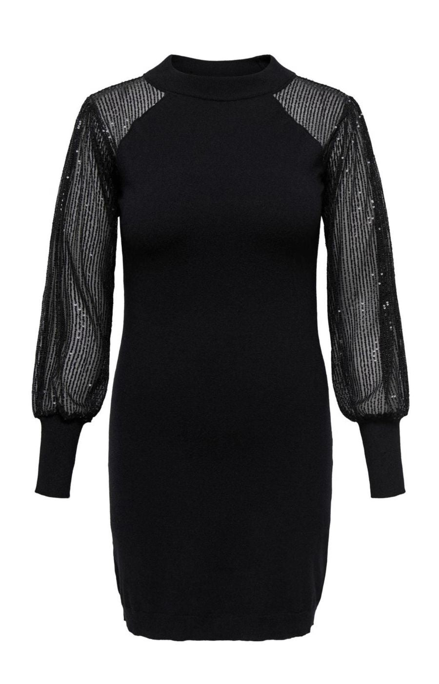 Only Carmakoma Naja Sequin Dress in Black