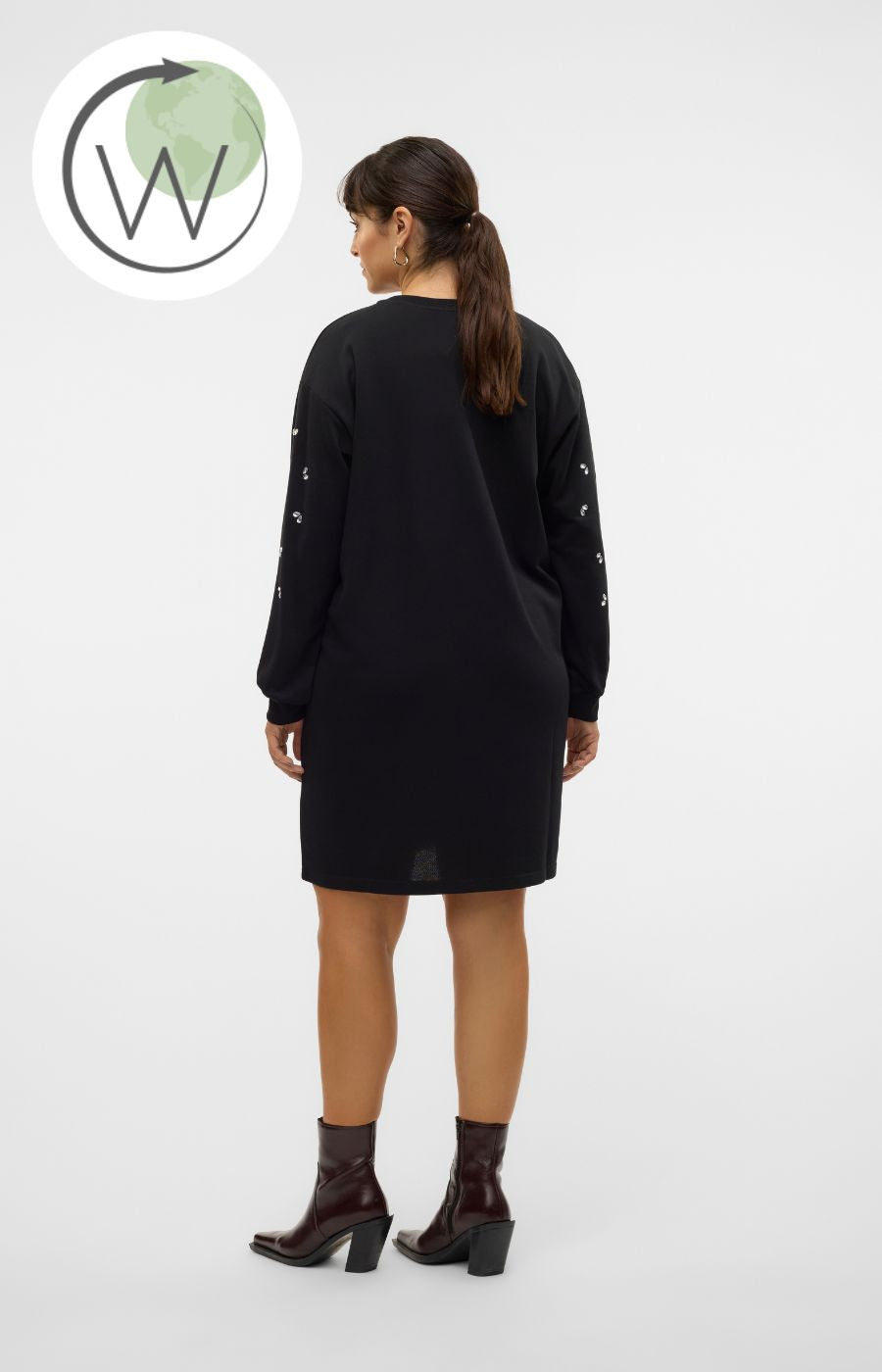 Vero Moda Curve Dora Dress in Black