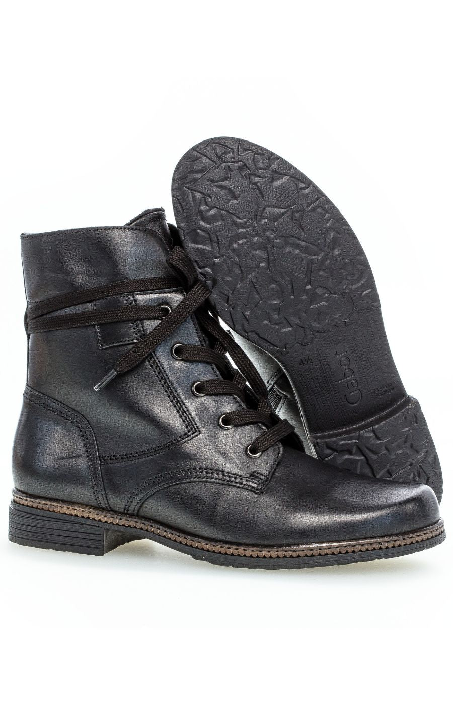 Gabor Lace-Up Boot in Black