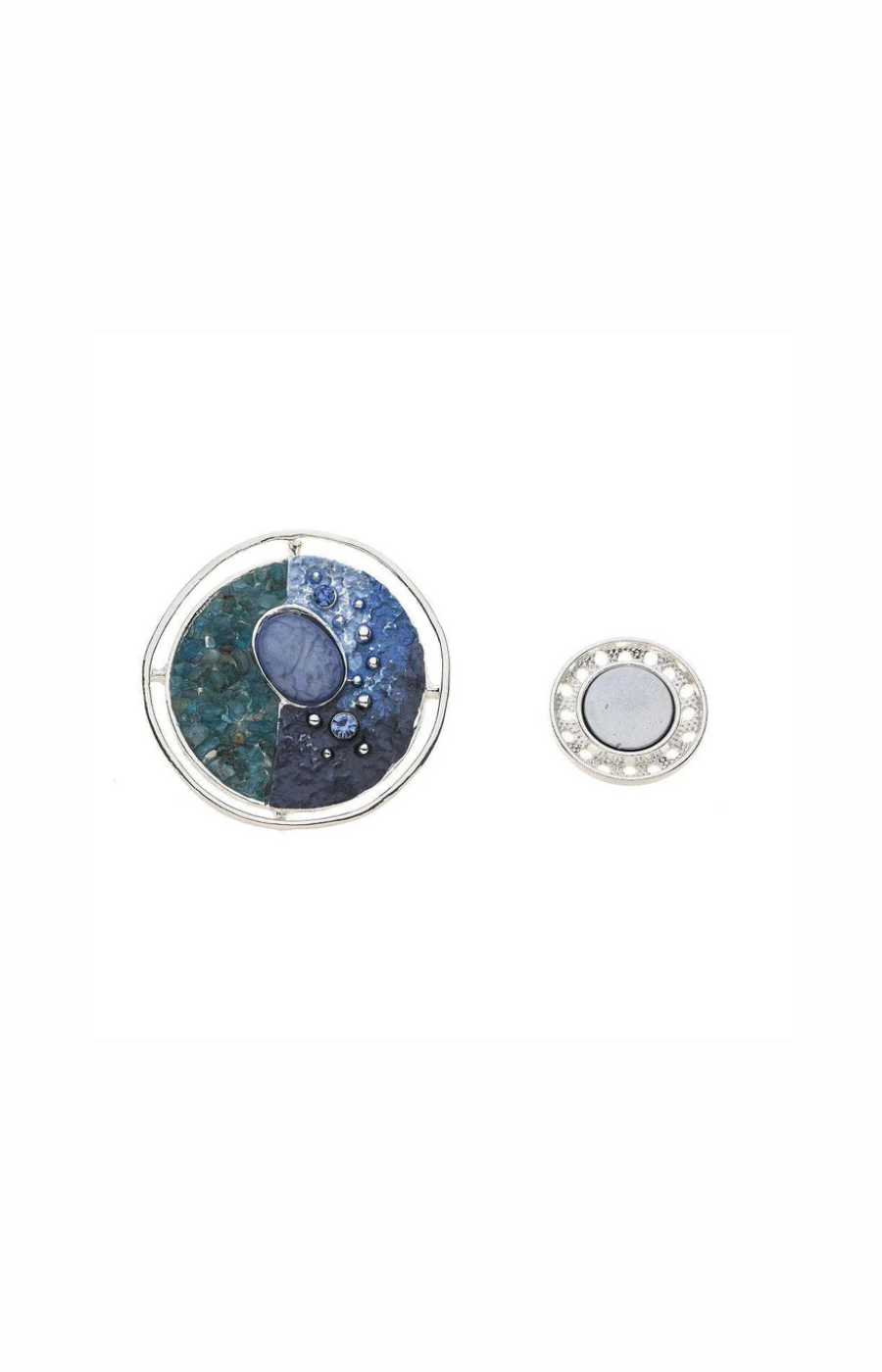 Marissa Magnetic Brooch in Blue