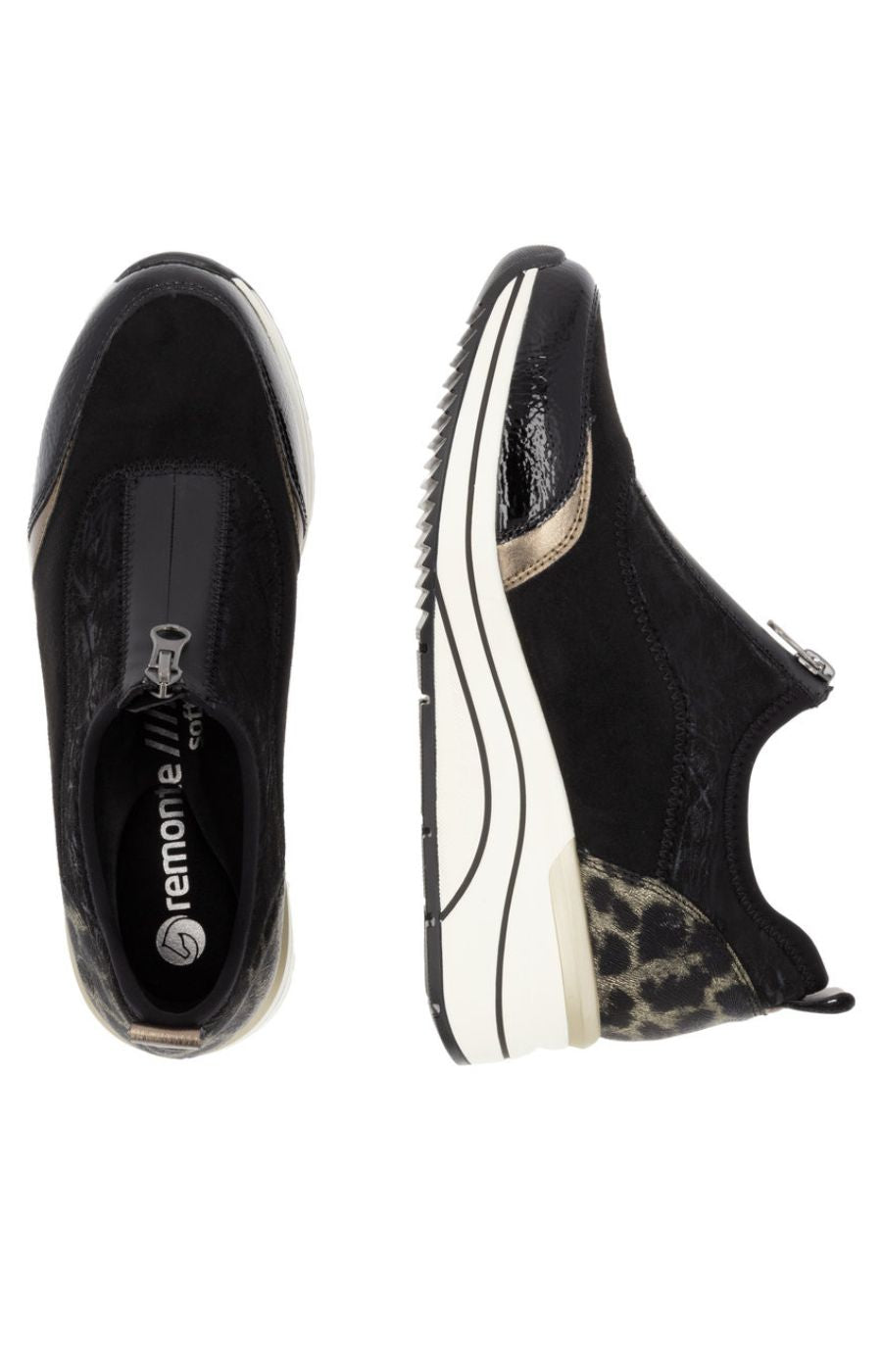 Remonte Leopard Print Trainers