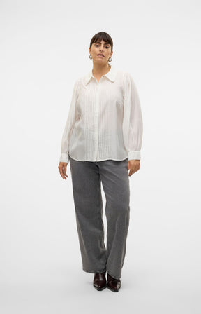 Vero Moda Curve Dayma Shirt in White